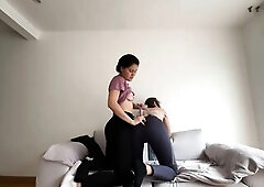 Don't make noise!! I don't desire my spouse to check out about my lesbianism!!