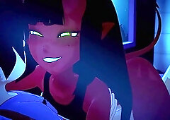 Meru is cartoon redskin babe who likes to sneak up to a sleepy man and fucks him