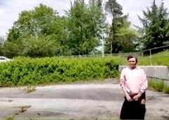 FTM Exposes Pussy and masturbates in Public - Preview