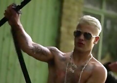 Men of UK - Plowing hard with inked Paul Walker accompanied by athletic Mickey Taylor