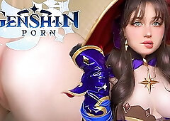 Beautiful Real Mona Fuck Herself Hard with Big Dildo. Her Divination is Extre...