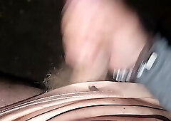 Horny and Exhibitionist Outdoors Cumshot