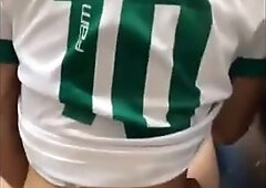 Trainer fucks soccer player outside in the stadium 7