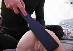 Rough playtime with hands and toys in Finnish gay fun