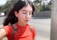 Public Oral sex in the Bushes with Stranger and Insane Cumwalk Overspread in Cum