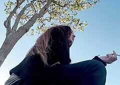 Artemisia Love outdoor 420 Smoke Sesh Full vids on OF