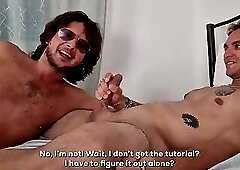 Girl Convinces Her Fianc to Taste His Best Friends Cock for the first time and Do a DPV with Squirt