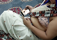 Woman caught in private moment with baby photo gets intimate with her partner