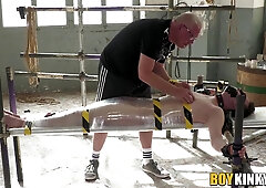 Master Kane Plays Aggressively With Justin Tiempos Sensitive Cock Head