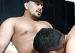 Security guard fucks him while wife thinks he's at work