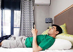 African slut with short hair is taking on a Latino dick