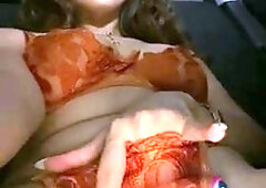 Busty brunette anal solo masturbation