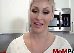 Pixie MILF Ryan Keely penetrated by stepsons cock in kitchen