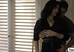 Beautiful TS barebacked by ex boyfriend