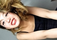 Hot Japanese Teen Removes Her Bra And Masturbates