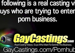 GayCastings Joel Mason poked by audition agent