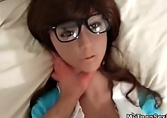 cheerleader doll got cum on her uniform