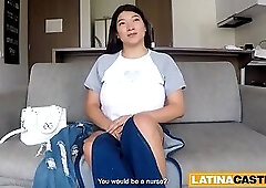 Busty Latina MILF Takes It Deep In Raw Amateur Casting POV