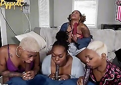 Black Lesbo Game Night Turns Into A Horny Fuckfest
