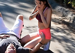 Lusty model with big boobs Brenna Sparks fucked by a big cock