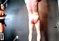 Best Asian Domme Canes Naked male slave Two