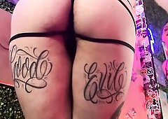 POV Strappy Bottoms Face Sitting