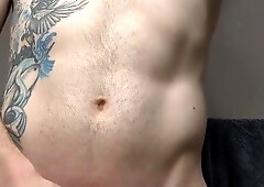 Edging and Muscle Idolize During Morning Routine