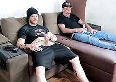 me and my stepson wanking jointly