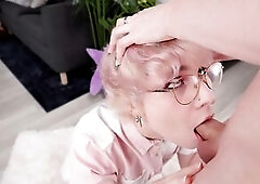 E-Cutie Femboy wench Cums on twink ramrod and sucks it off