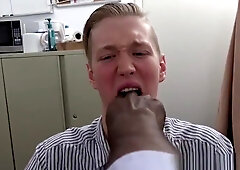 Throating straighty interracially analfucked