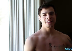 Tat fag spin flop and facial cumshot