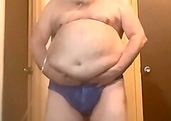 Jacked off, fat grandpas, dirty talk jerking off