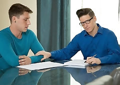 Rent talk and real hardcore anal with Paul Canon and Dalton Riley