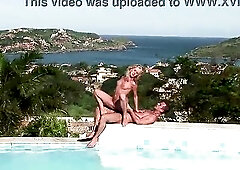 Poolside anal screwing - Just Cumshots