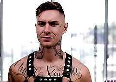 Submissive and obedient recruit dominated by aggressive officer