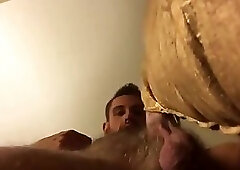 Str8 muscle with big blue eyes fuck pillow