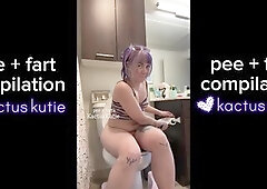 my 1st pee and fart compilation