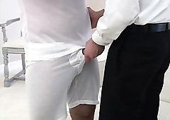 Uniformed mormon spunked