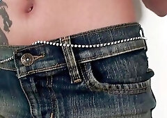 Asian tranny flaunts her bigtits and sucks herself on pecker