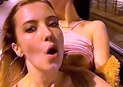 Awesome brunette amateur babe fucking outdoor