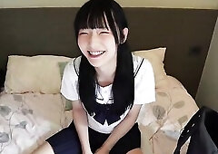 Blameless Oriental Trans Student Junna Hung Gives Trainer Oral job & Oily Footjob