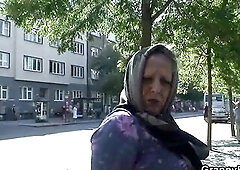 Chap picks up breasty granny for play