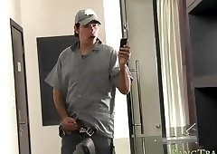 Massive boobs shemale asshole slammed