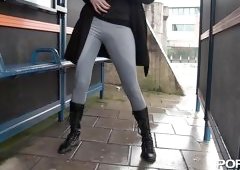 Pornxn Public Pissing In Yoga Pants