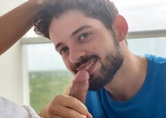 Bearded boyfriends work their big dicks in sensual webcam perversions