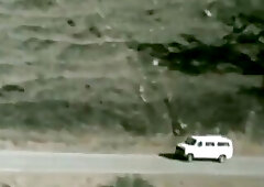 Classic mustache blowjob and fuck car