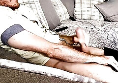 Stroking with a ally on web camera. Large wang str8 married chap cums during the time that chatting with ally