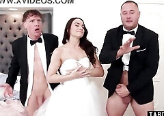 Cheating mother I'd like to fuck bride double penetration group sex right after this babe got married