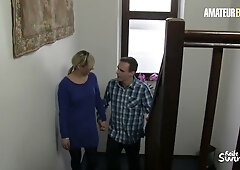 German blonde takes rough gonzo action with Don John, swallowing his load