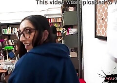 Sneaky Blow job Beneath the Table in Class - PervTeen